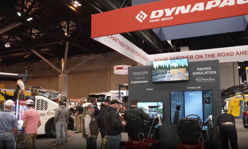 Dynapac booth at WOA 2025